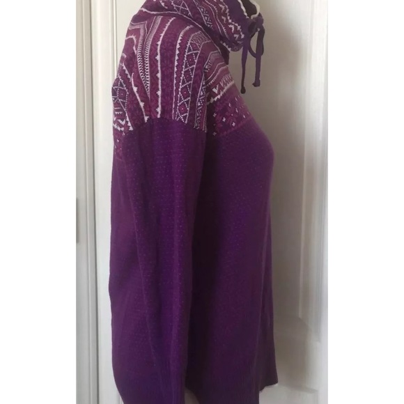 Avalanche Sweater Cowl Neck Purple Size Small - Picture 5 of 8